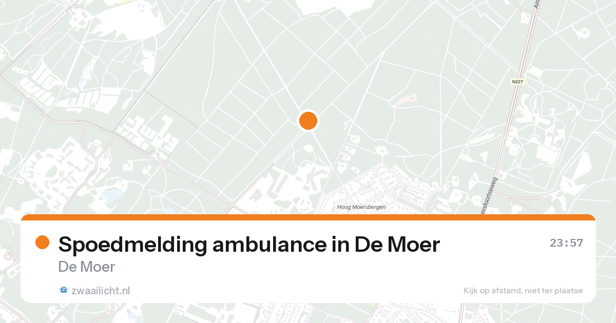 Spoedmelding ambulance in De Moer — 31 jan 2026