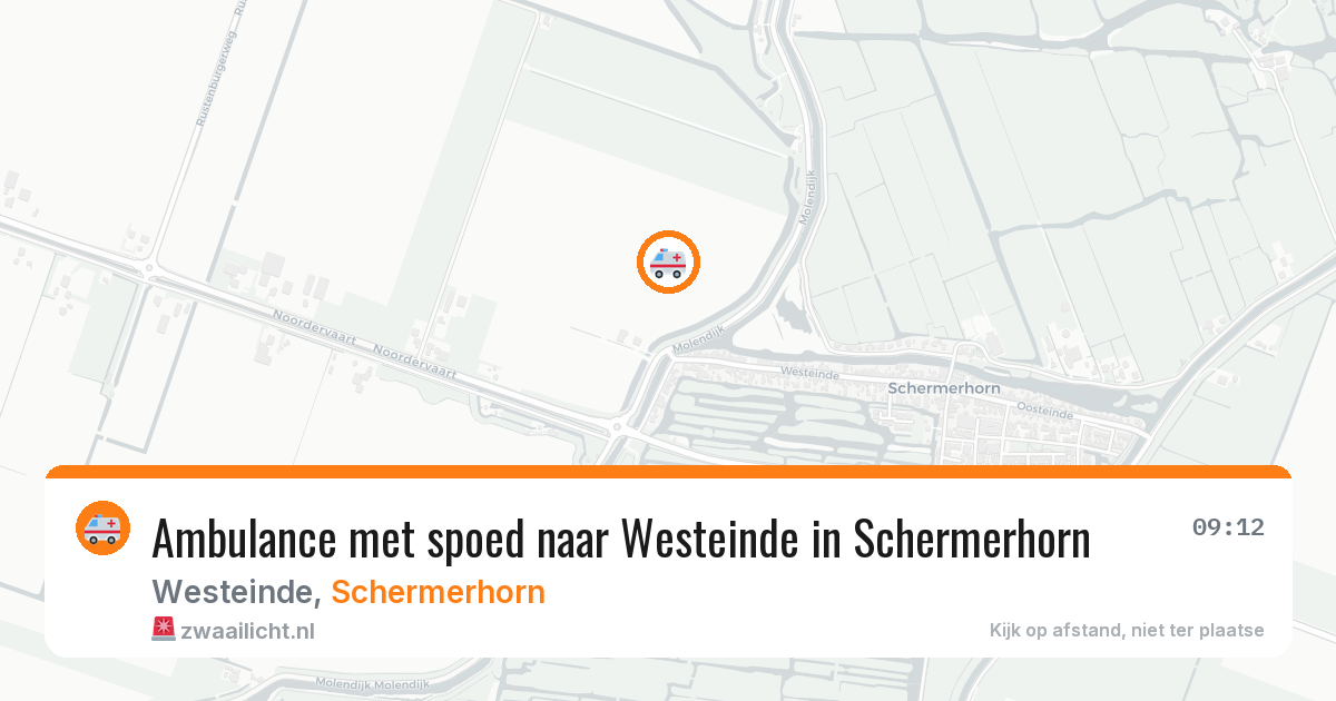 Ambulance met spoed naar Westeinde in Schermerhorn — 12 feb 2026