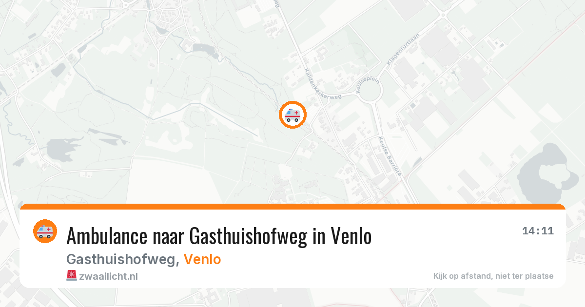 Ambulance naar Gasthuishofweg in Venlo — 24 mei 2026