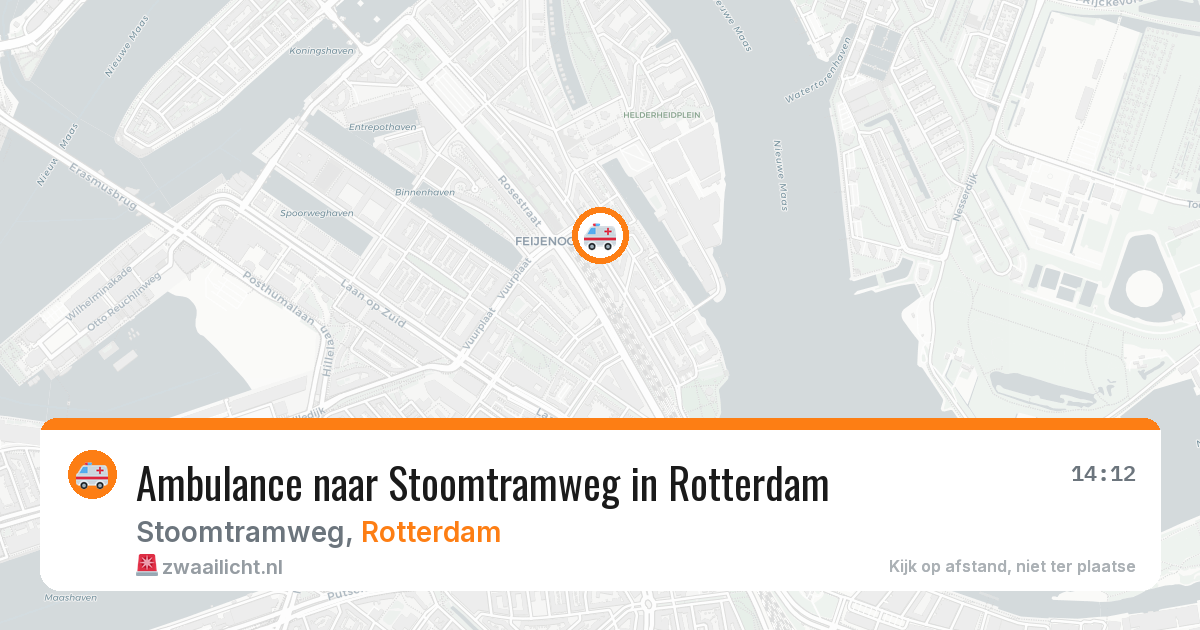 Ambulance naar Stoomtramweg in Rotterdam — 18 jun 2026