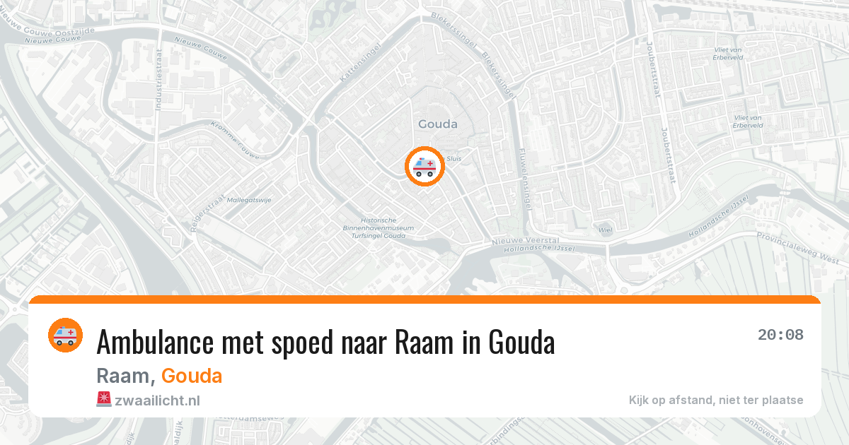 Ambulance met spoed naar Raam in Gouda — 29 jan 2026