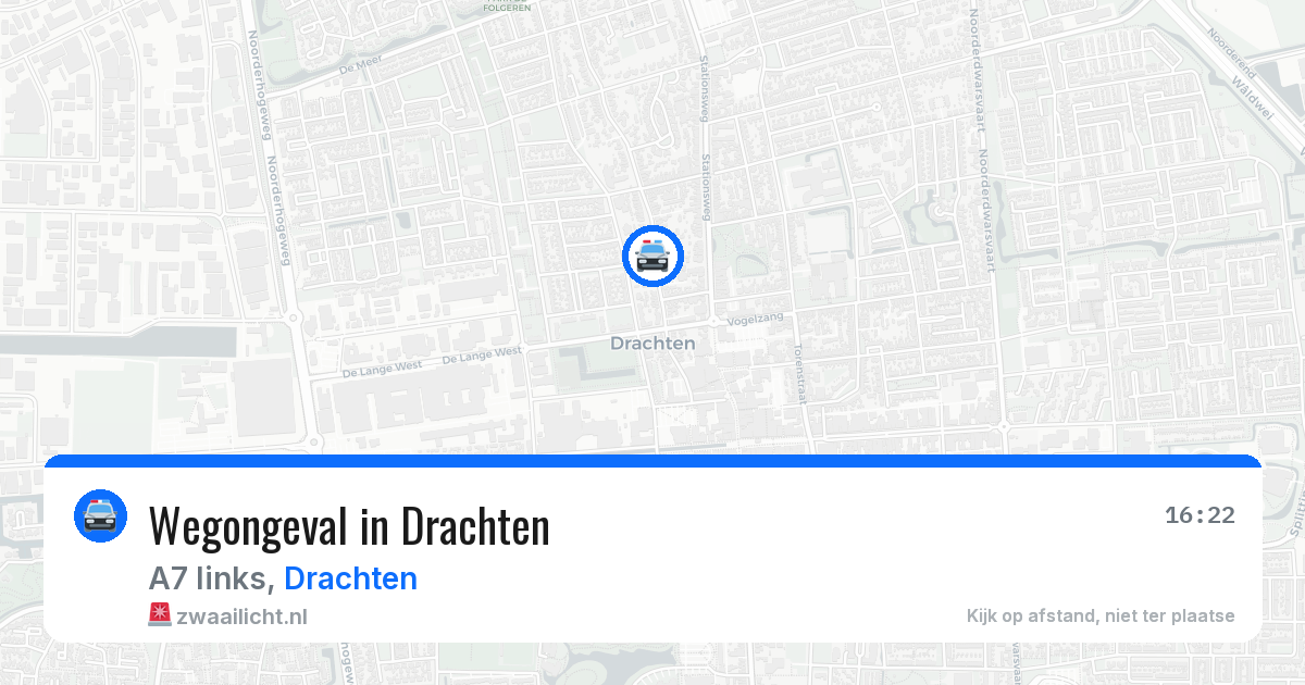 Wegongeval in Drachten — 29 jun 2026