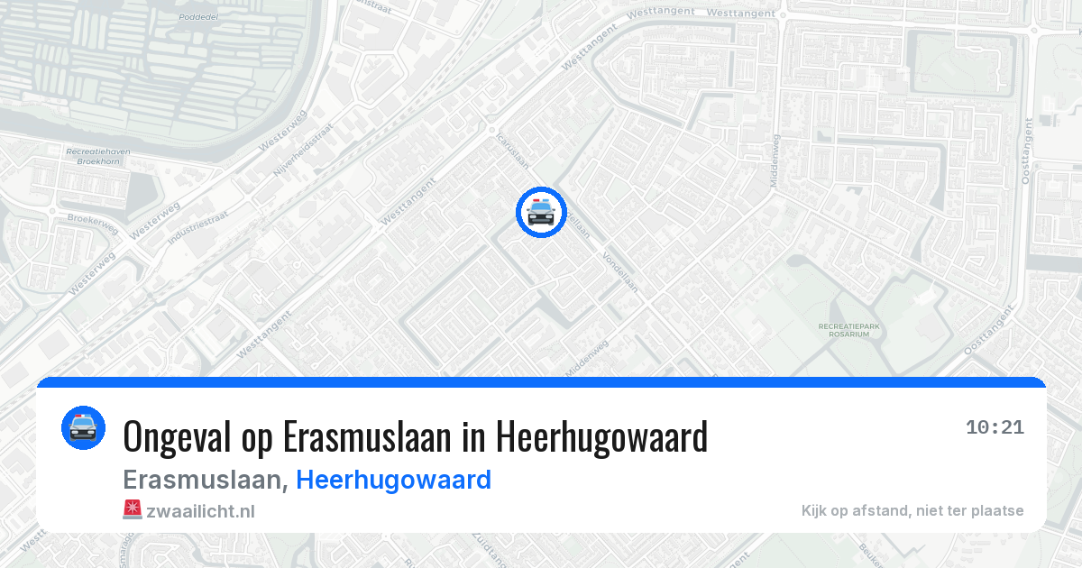 Ongeval op Erasmuslaan in Heerhugowaard — 3 aug 2026