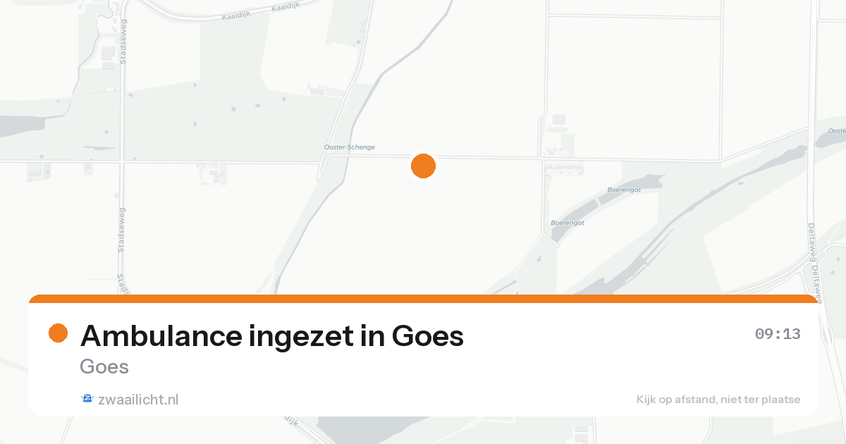 Ambulance ingezet in Goes — 15 aug 2026