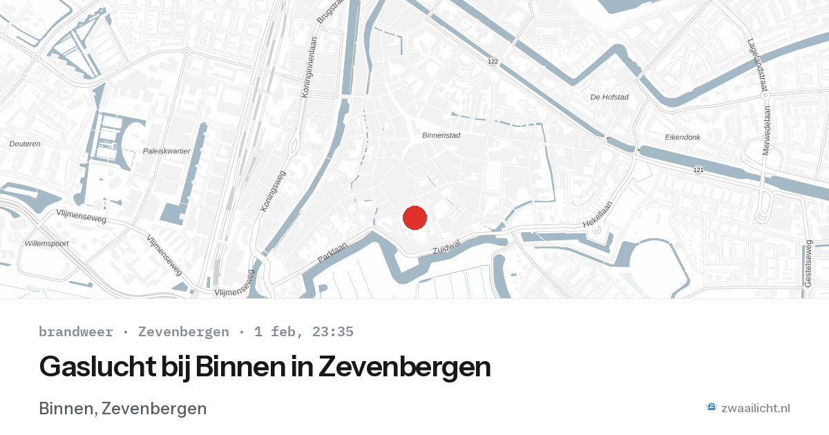 Gaslucht bij Binnen in Zevenbergen — 1 feb 2026