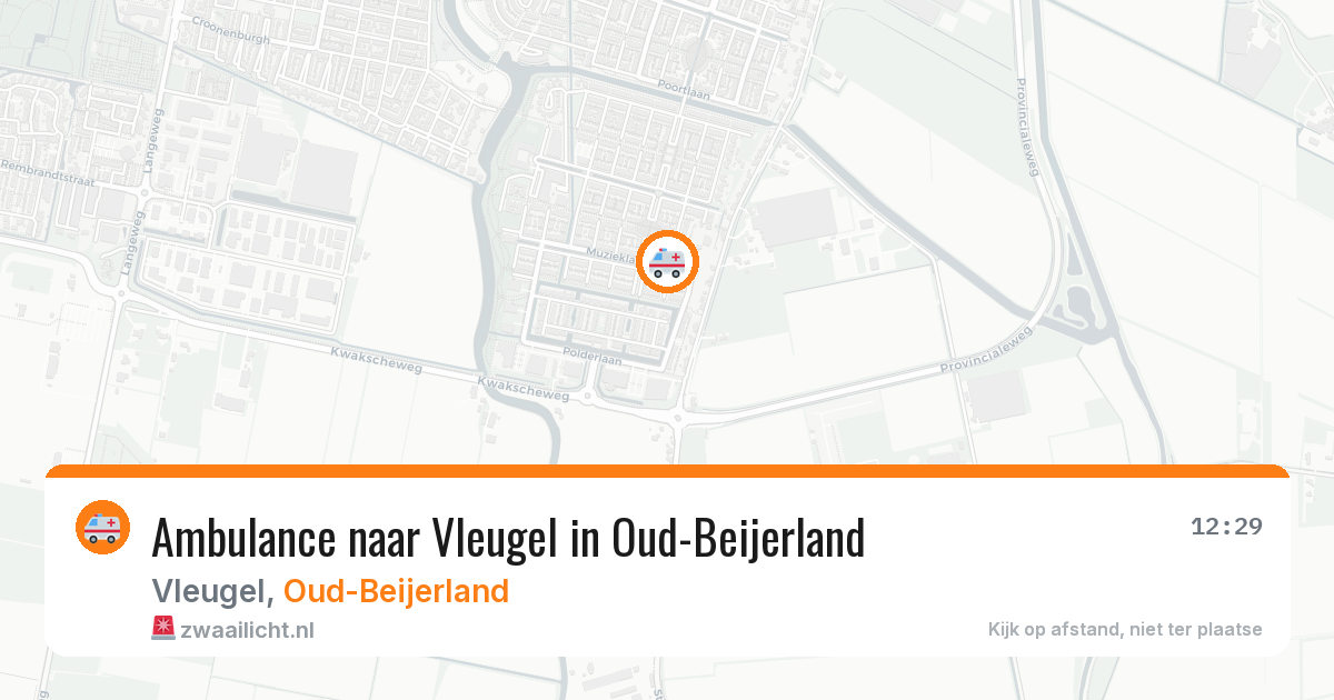 Ambulance naar Vleugel in Oud-Beijerland — 18 mrt 2026