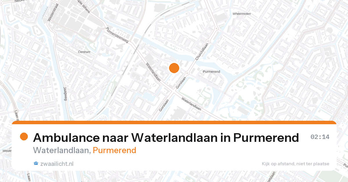Ambulance naar Waterlandlaan in Purmerend — 13 jun 2026