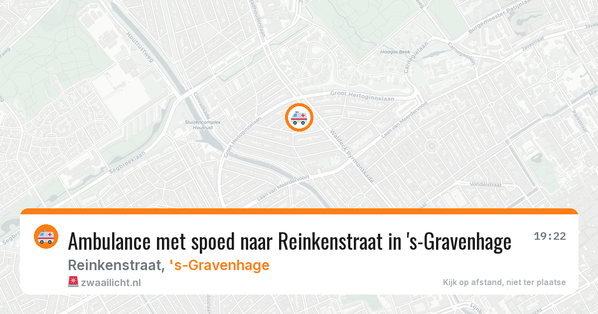 Ambulance met spoed naar Reinkenstraat in 's-Gravenhage — 14 jul 2026