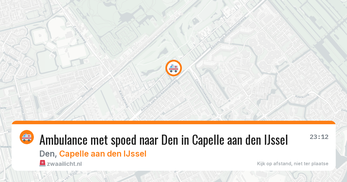 Ambulance met spoed naar Den in Capelle aan den IJssel — 9 apr 2026
