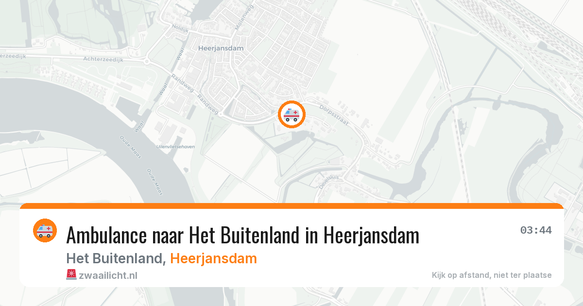 Ambulance naar Het Buitenland in Heerjansdam — 6 jun 2026