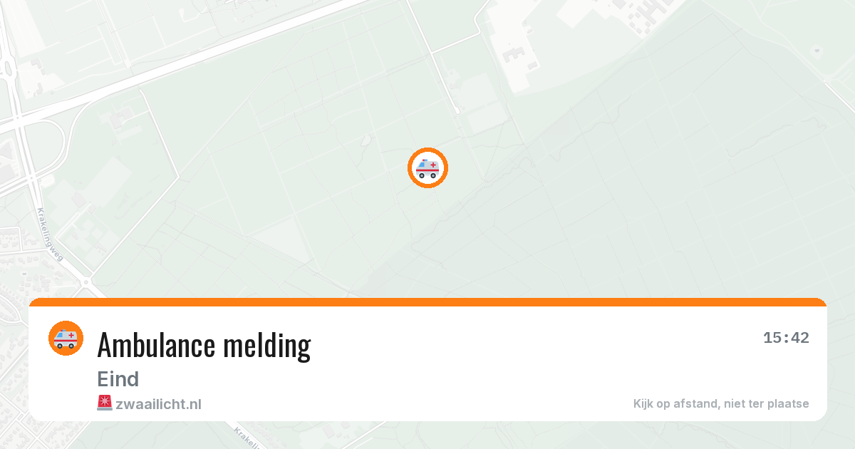 Ambulance melding — 3 jul 2026