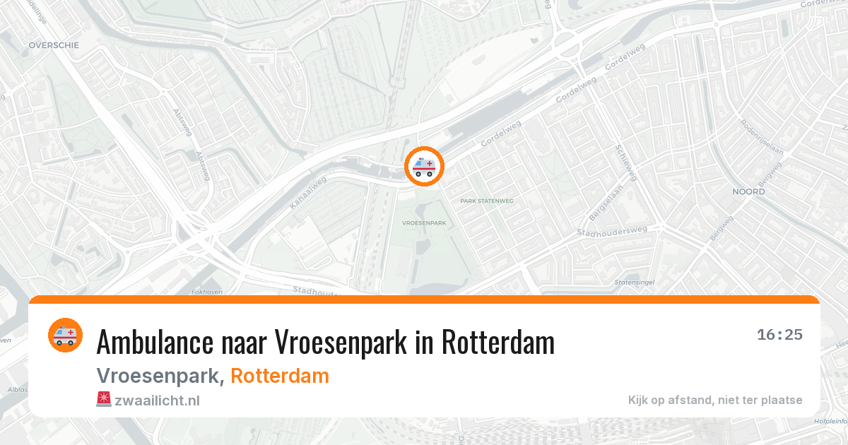 Ambulance naar Vroesenpark in Rotterdam — 26 jun 2026