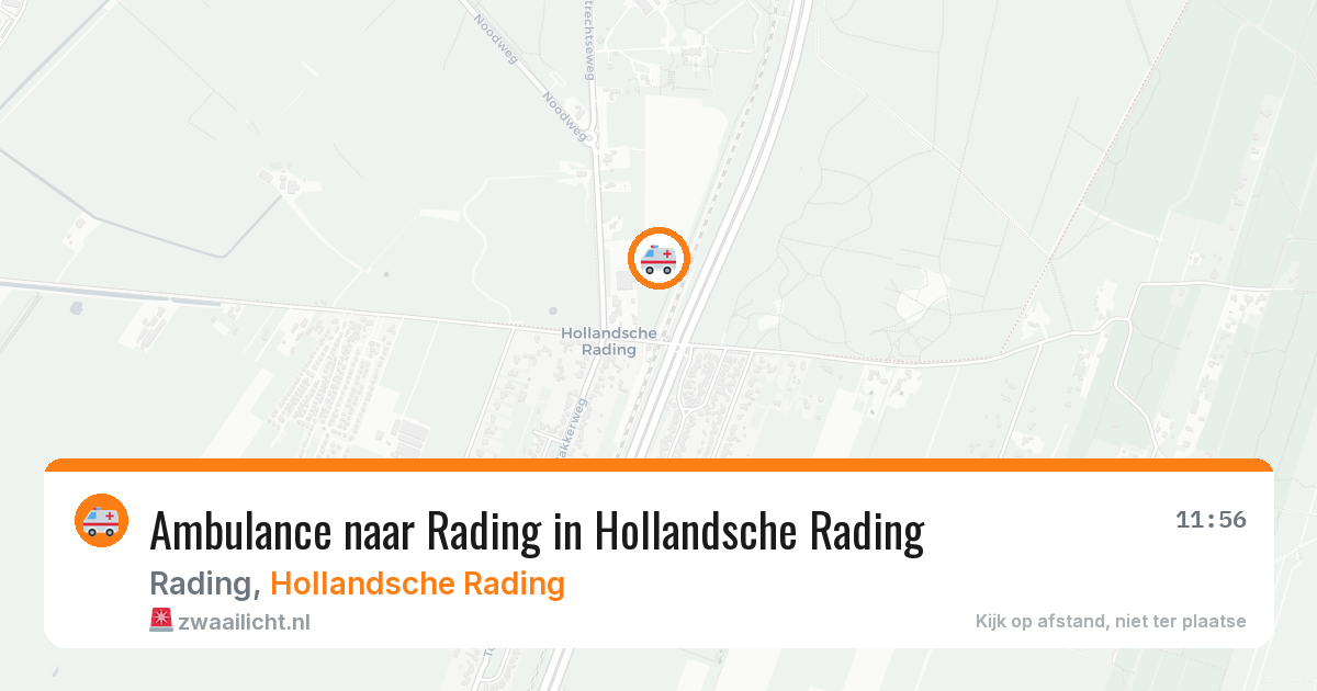 Ambulance naar Rading in Hollandsche Rading — 12 mei 2026