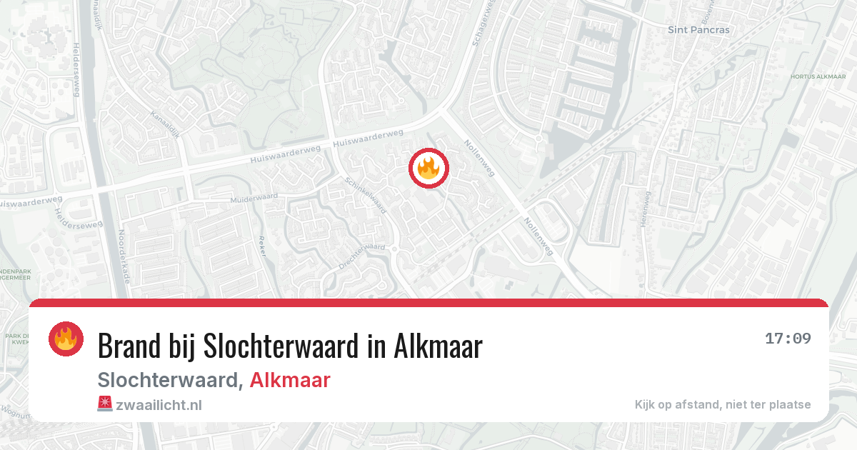 Brand bij Slochterwaard in Alkmaar — 2 aug 2026