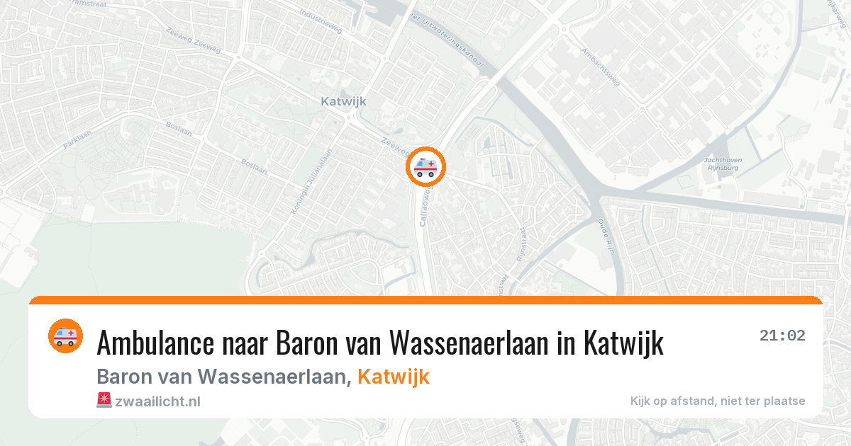 Ambulance naar Baron van Wassenaerlaan in Katwijk — 11 jun 2026