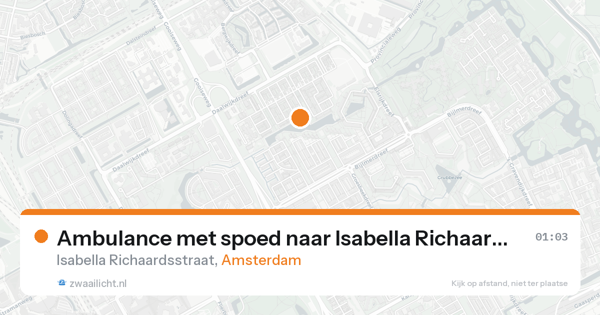Ambulance met spoed naar Isabella Richaardsstraat in Amsterdam — 8 feb 2026