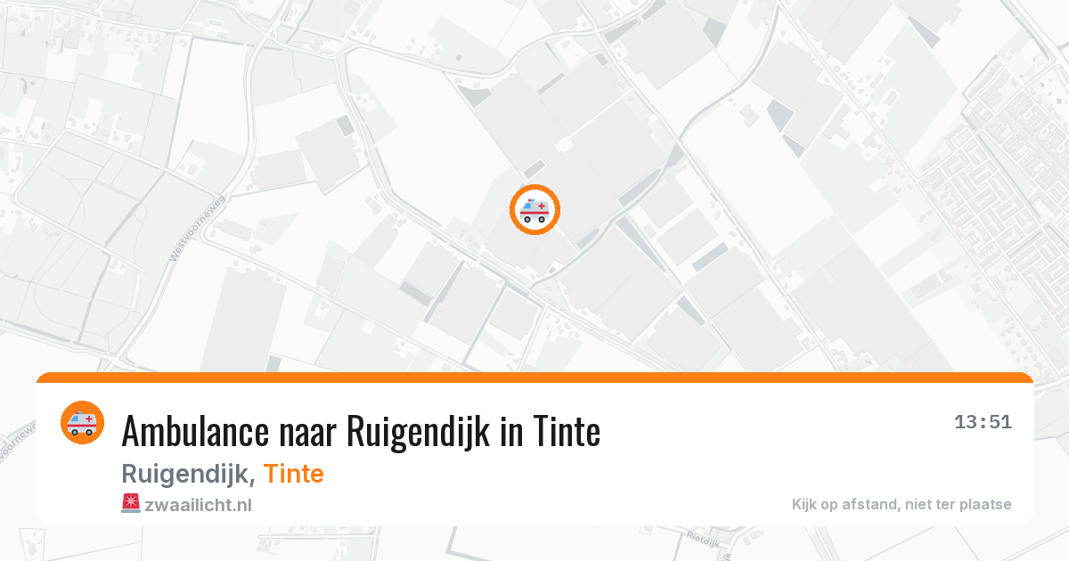 Ambulance naar Ruigendijk in Tinte — 4 apr 2026