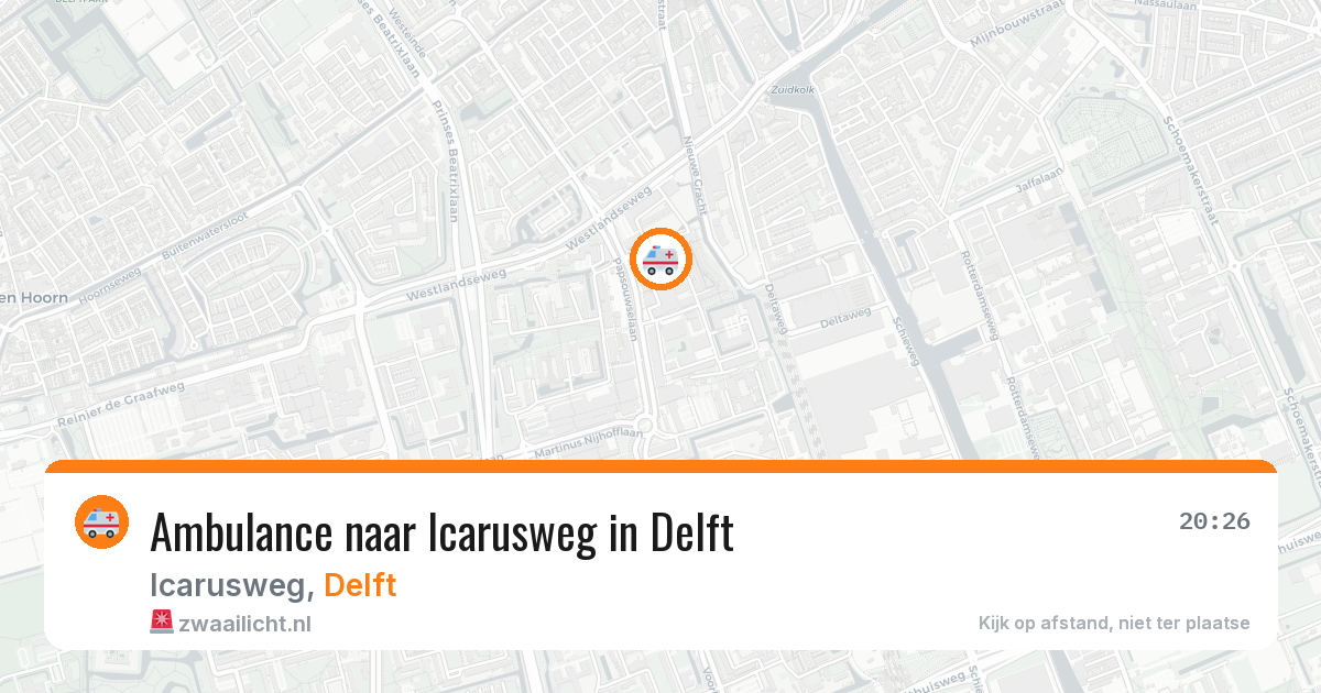Ambulance naar Icarusweg in Delft — 29 jan 2026