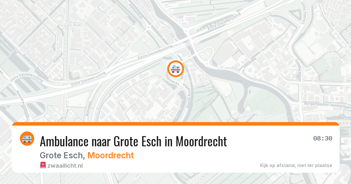 Ambulance naar Grote Esch in Moordrecht — 30 jul 2026