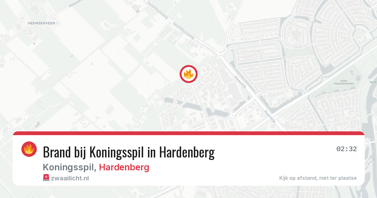 Brand bij Koningsspil in Hardenberg — 19 jun 2026