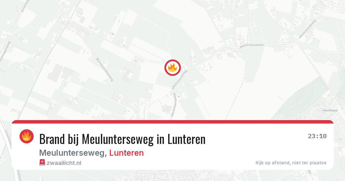 Brand bij Meulunterseweg in Lunteren — 19 jun 2026