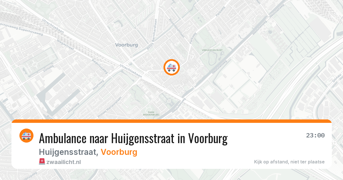 Ambulance naar Huijgensstraat in Voorburg — 26 jun 2026