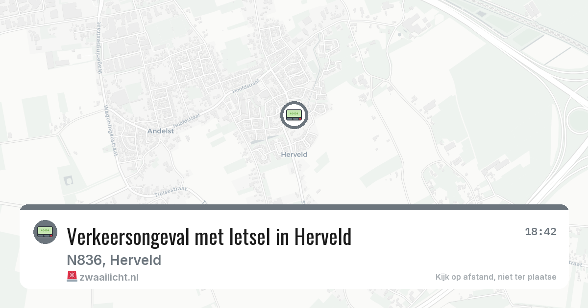 Verkeersongeval met letsel in Herveld — 3 mrt 2026