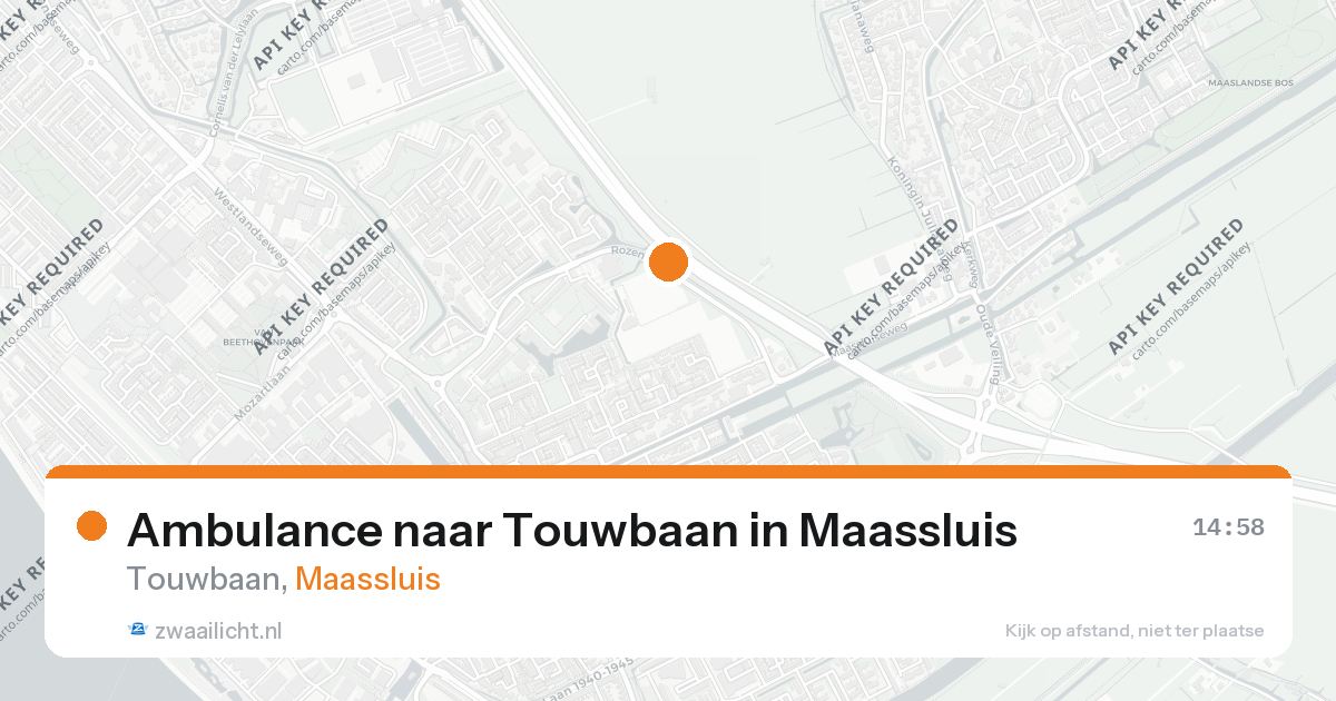 Ambulance naar Touwbaan in Maassluis — 26 aug 2026