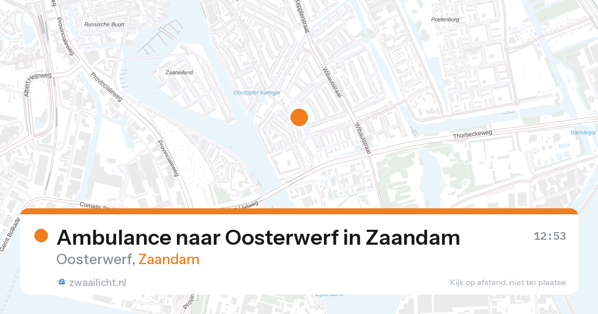 Ambulance naar Oosterwerf in Zaandam — 11 jun 2026