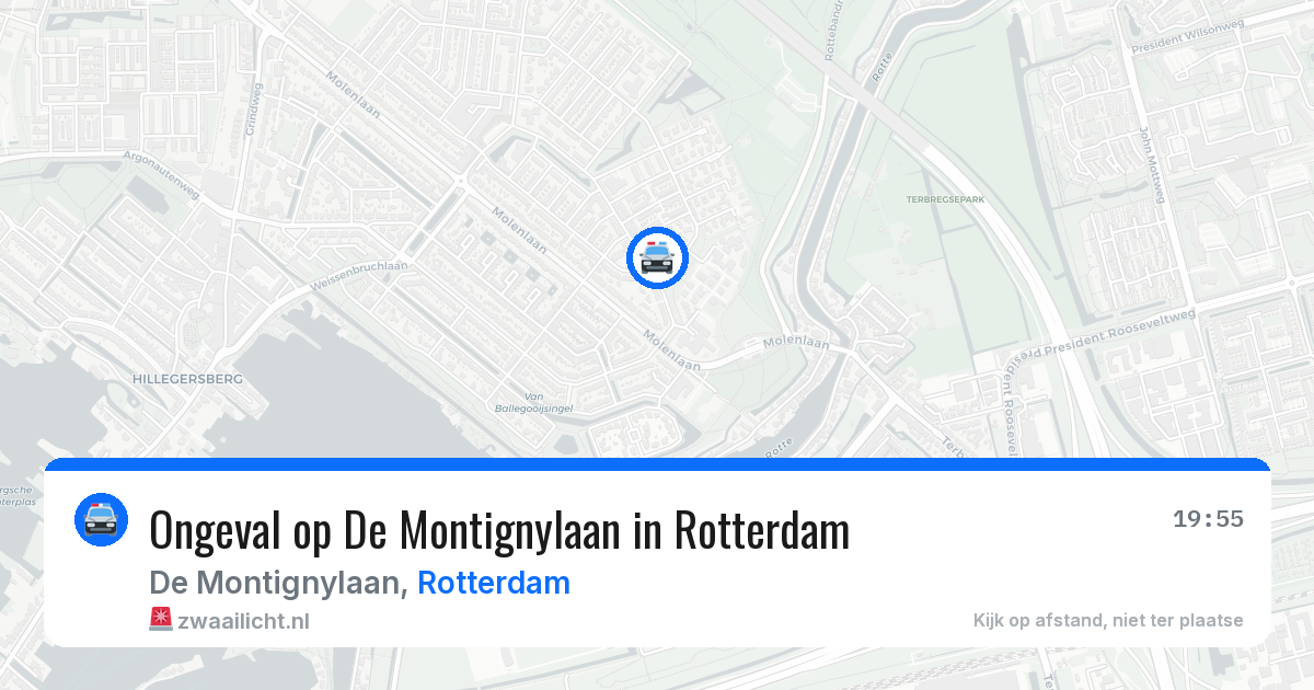 Ongeval op De Montignylaan in Rotterdam — 6 mei 2026