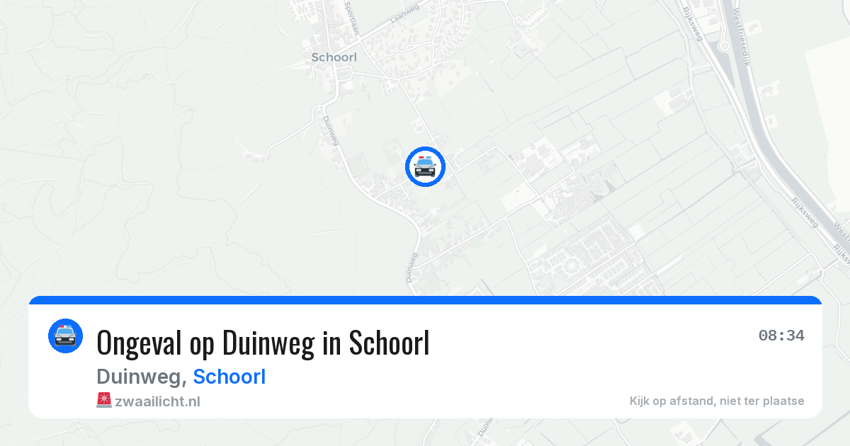 Ongeval op Duinweg in Schoorl — 27 mei 2026