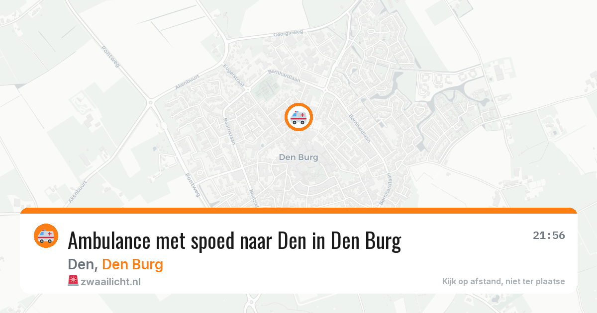 Ambulance met spoed naar Den in Den Burg — 3 jun 2026