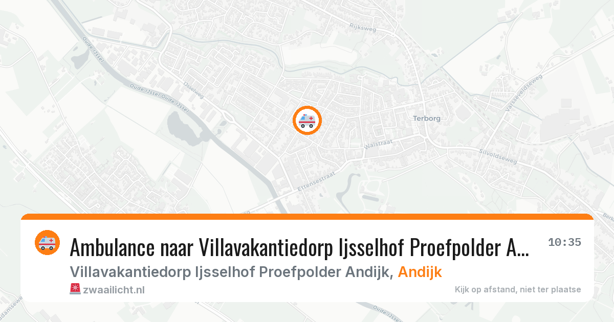 Ambulance naar Villavakantiedorp Ijsselhof Proefpolder Andijk in Andijk — 4 apr 2026