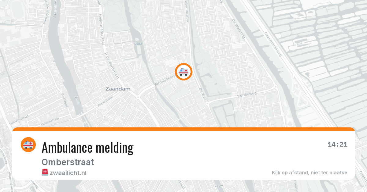 Ambulance melding — 9 apr 2026