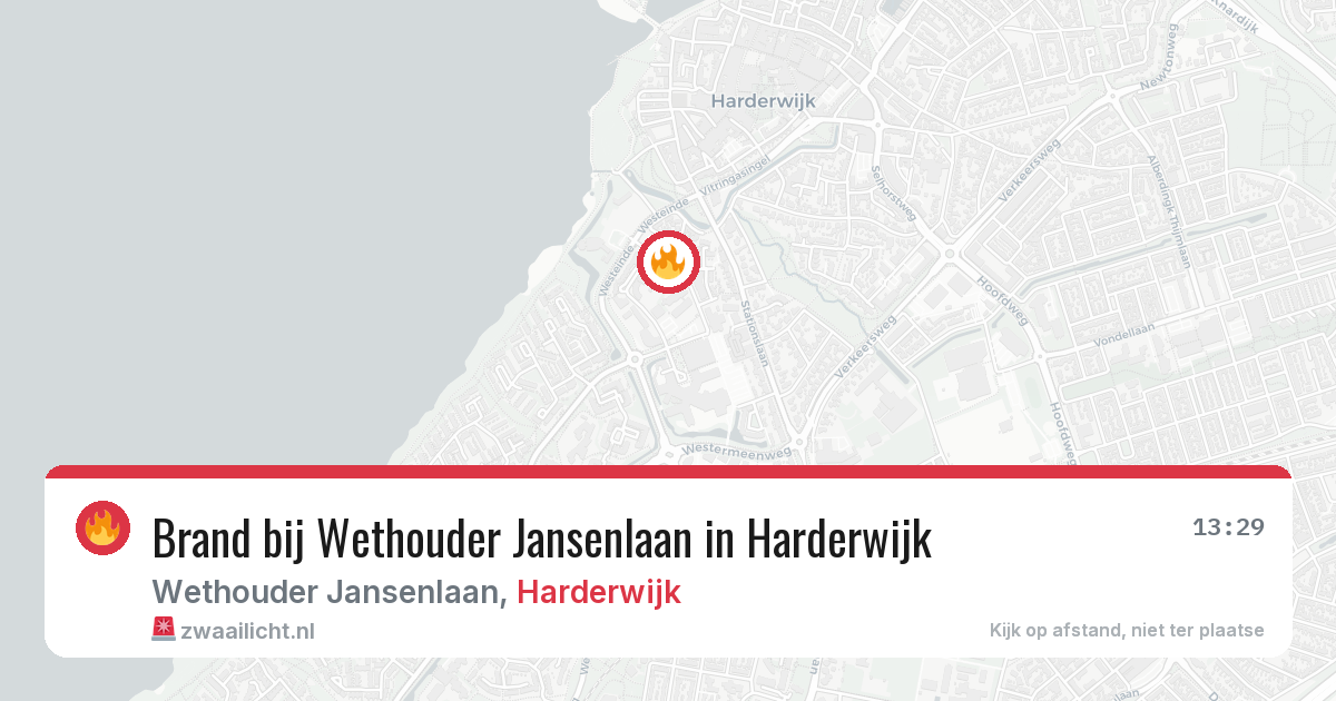 Brand bij Wethouder Jansenlaan in Harderwijk — 5 jun 2026