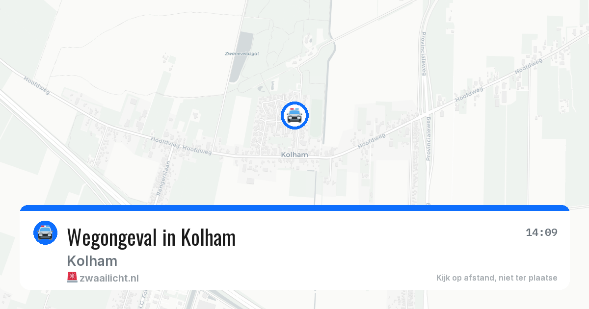 Wegongeval in Kolham — 12 apr 2026