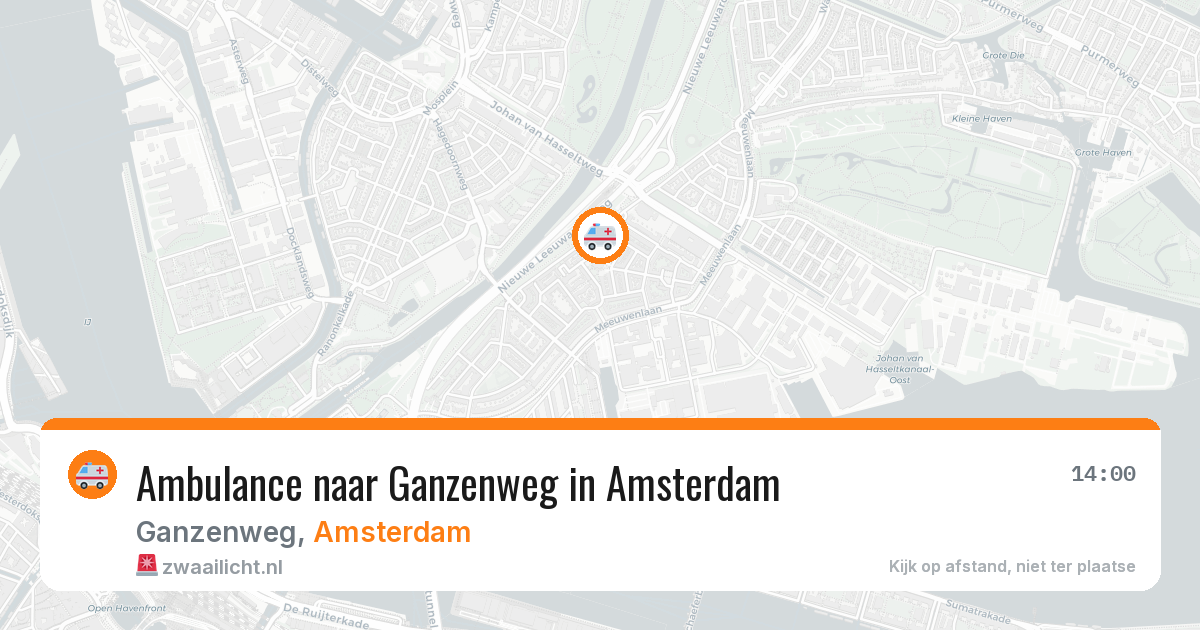 Ambulance naar Ganzenweg in Amsterdam — 6 jun 2026