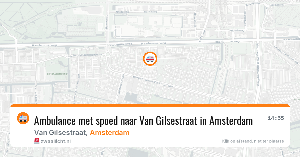 Ambulance met spoed naar Van Gilsestraat in Amsterdam — 10 apr 2026