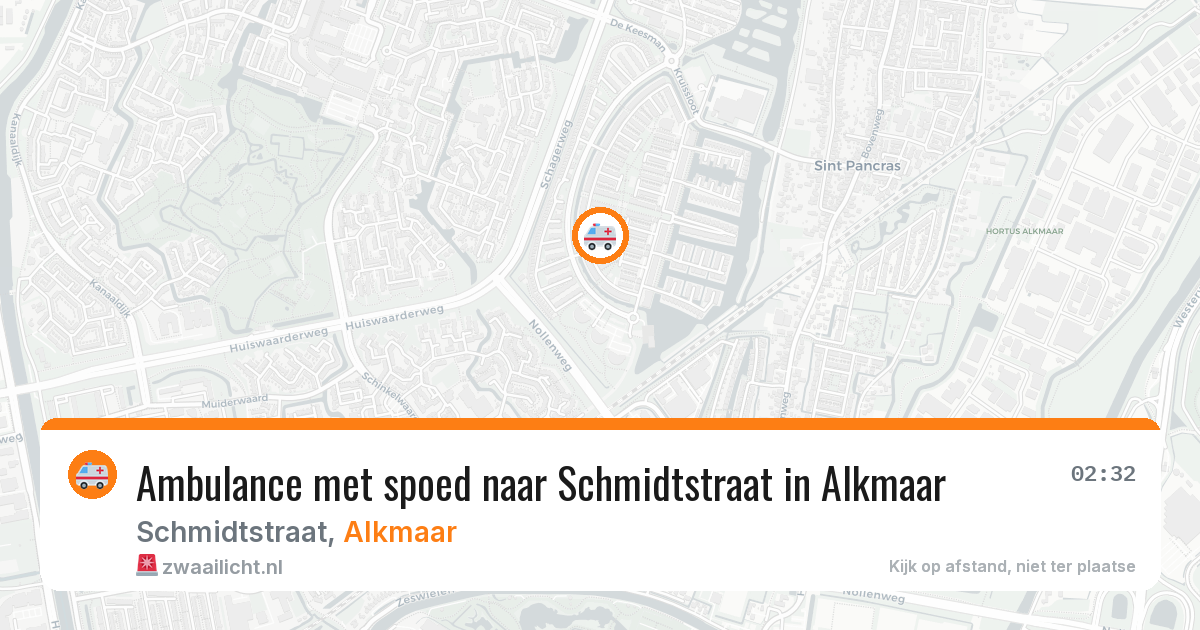 Ambulance met spoed naar Schmidtstraat in Alkmaar — 26 feb 2026
