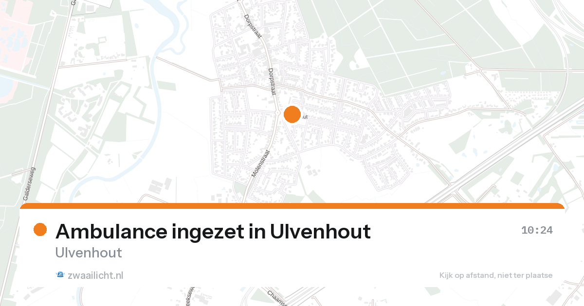 Ambulance ingezet in Ulvenhout — 26 aug 2026