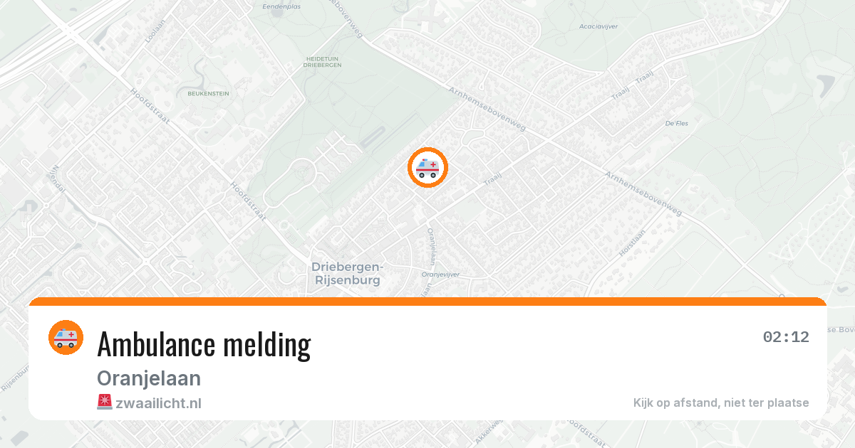 Ambulance melding — 9 feb 2026