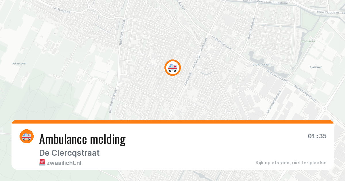 Ambulance melding — 10 apr 2026
