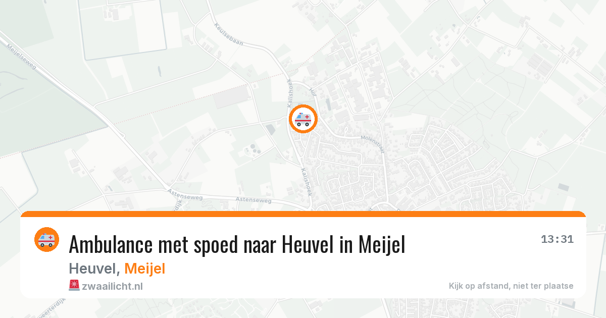 Ambulance met spoed naar Heuvel in Meijel — 11 jul 2026