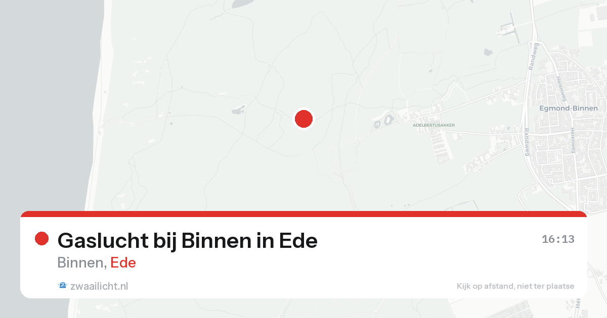 Gaslucht bij Binnen in Ede — 24 aug 2026