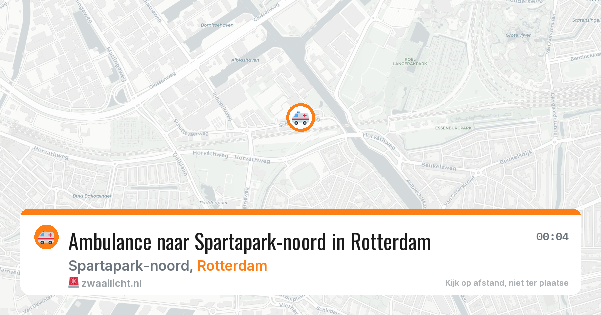 Ambulance naar Spartapark-noord in Rotterdam — 31 jul 2026