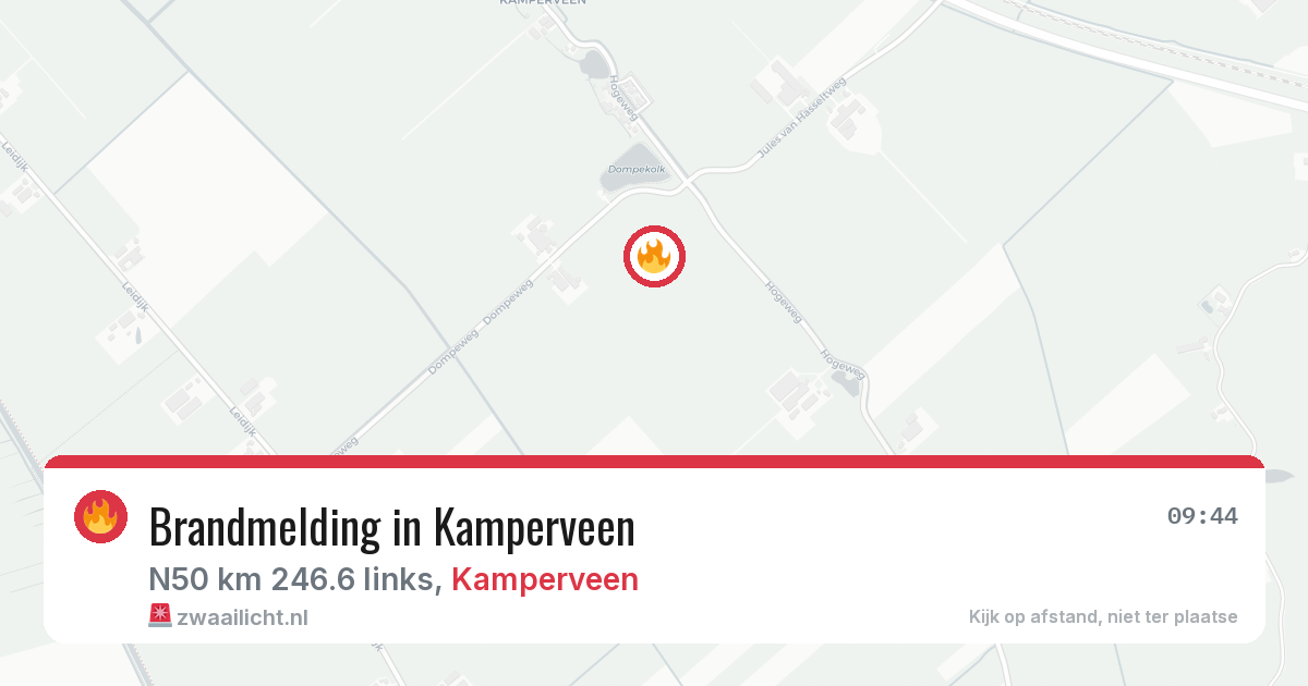 Brandmelding in Kamperveen — 30 mei 2026