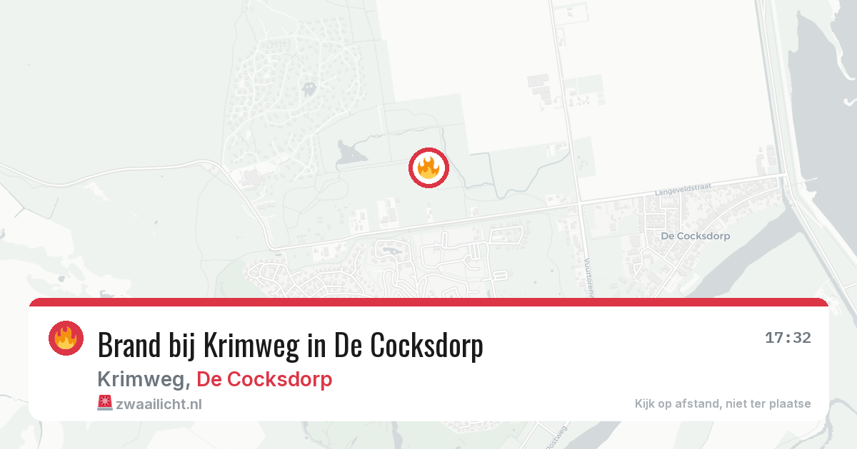Brand bij Krimweg in De Cocksdorp — 10 mei 2026