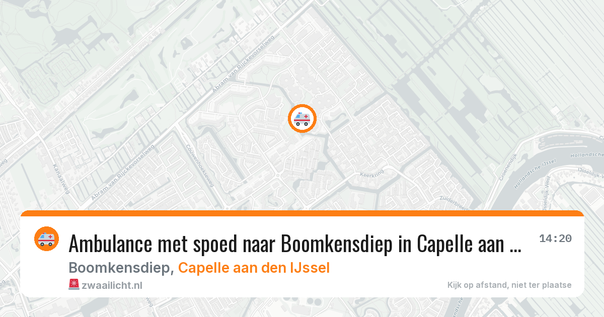 Ambulance met spoed naar Boomkensdiep in Capelle aan den IJssel — 24 jun 2026