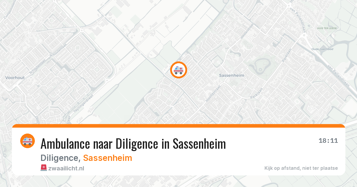 Ambulance naar Diligence in Sassenheim — 7 jun 2026