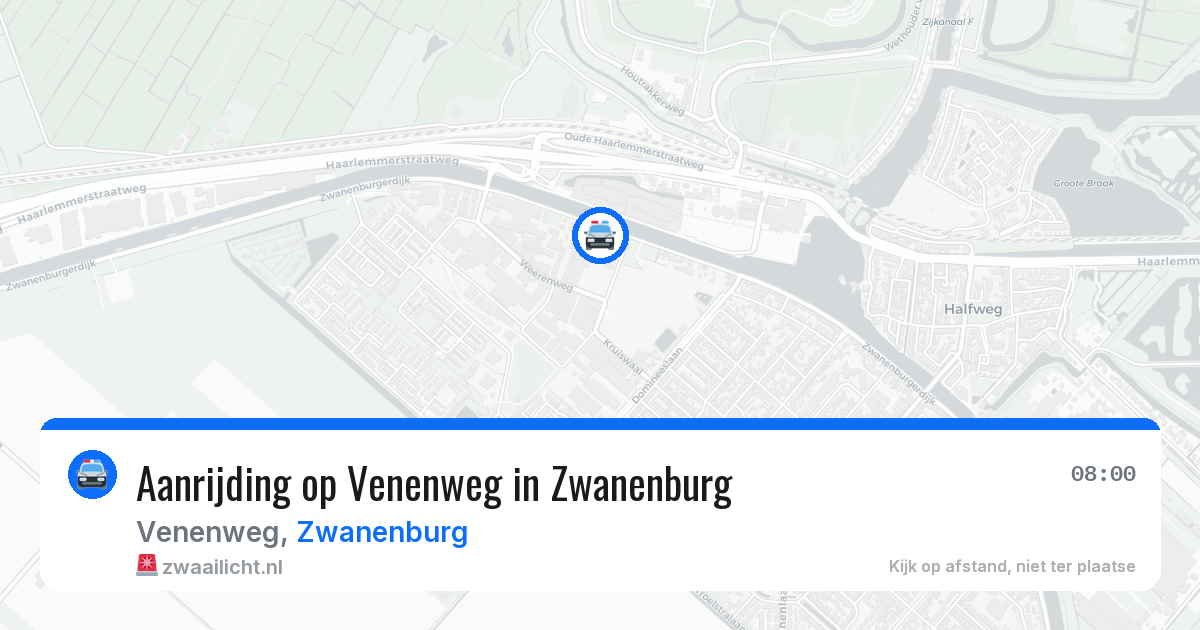 Aanrijding op Venenweg in Zwanenburg — 15 jun 2026